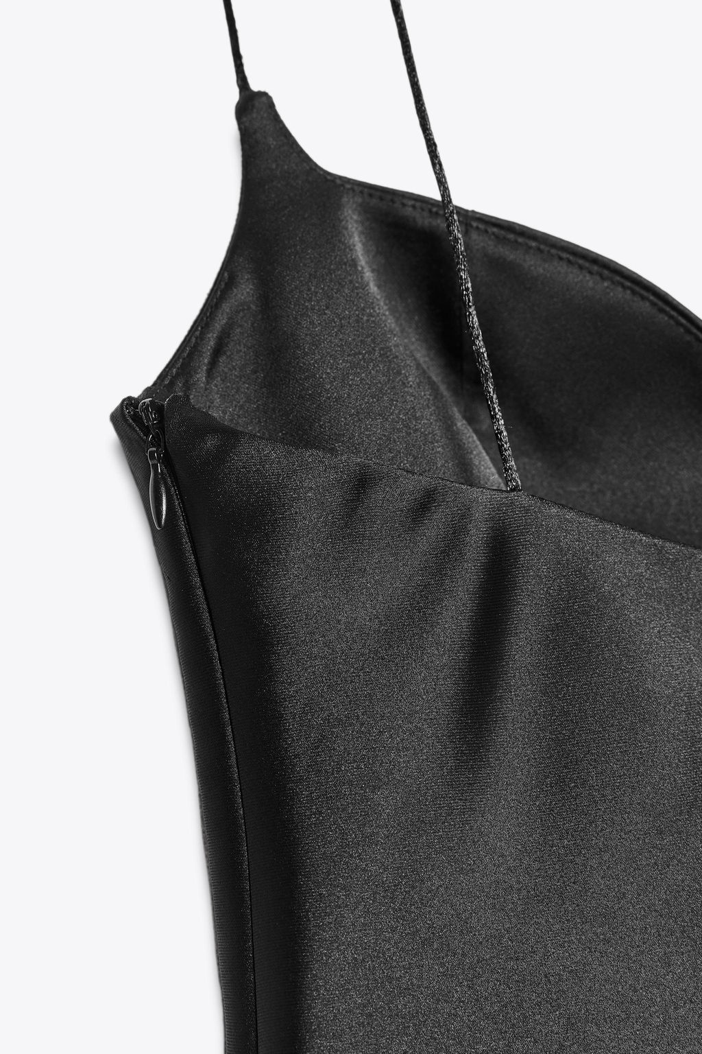 SWEETHEART NECKLINE SATIN TOP - Zara фото 8