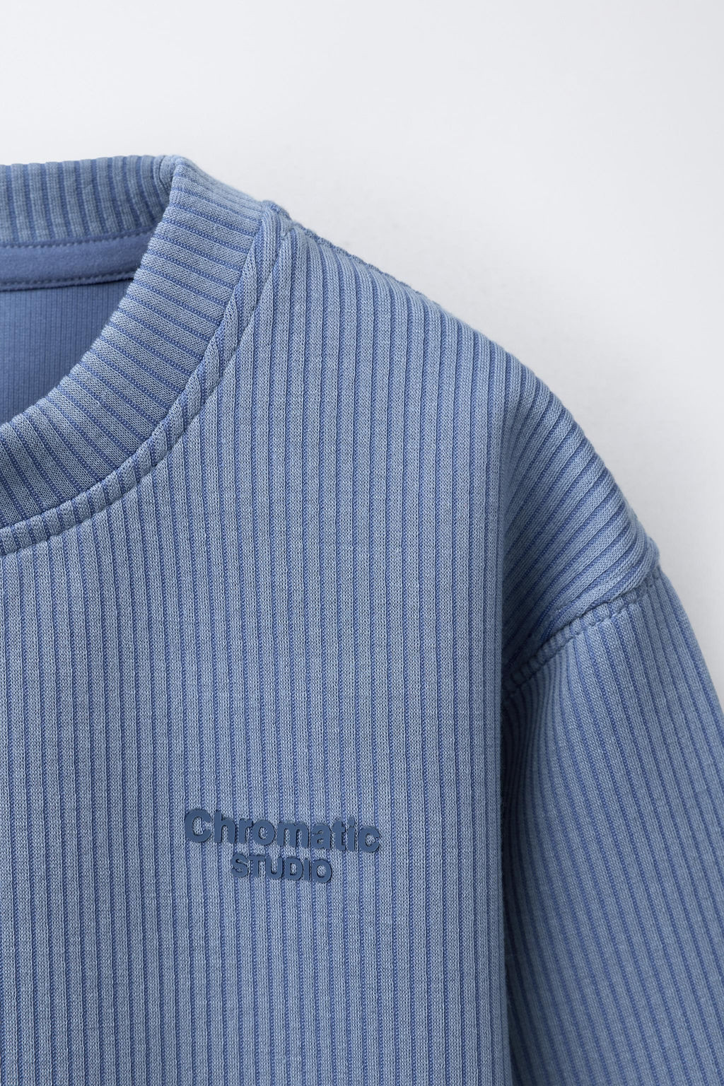 RIB SWEATSHIRT WITH MODAL - Zara фото 4
