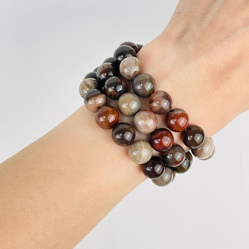 Бусины для украшений Окаменелое дерево (38 бусин) - Радуга самоцветов фото 5