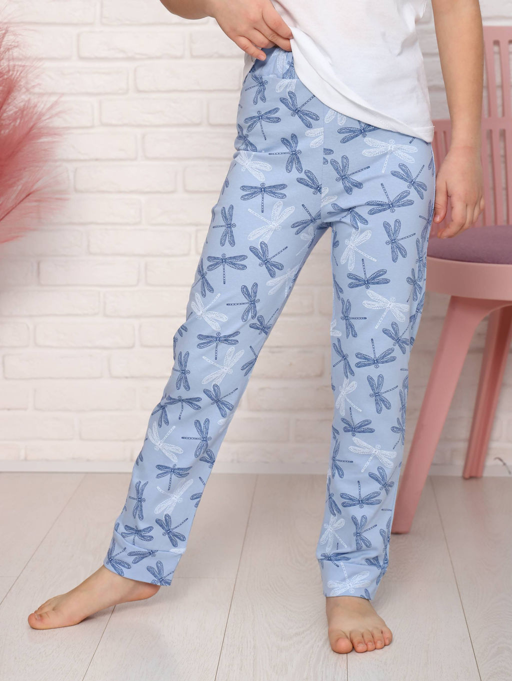 Брюки детские, модель 325, трикотаж (Стрекоза, голубой) - Ивановотекстиль фото 7