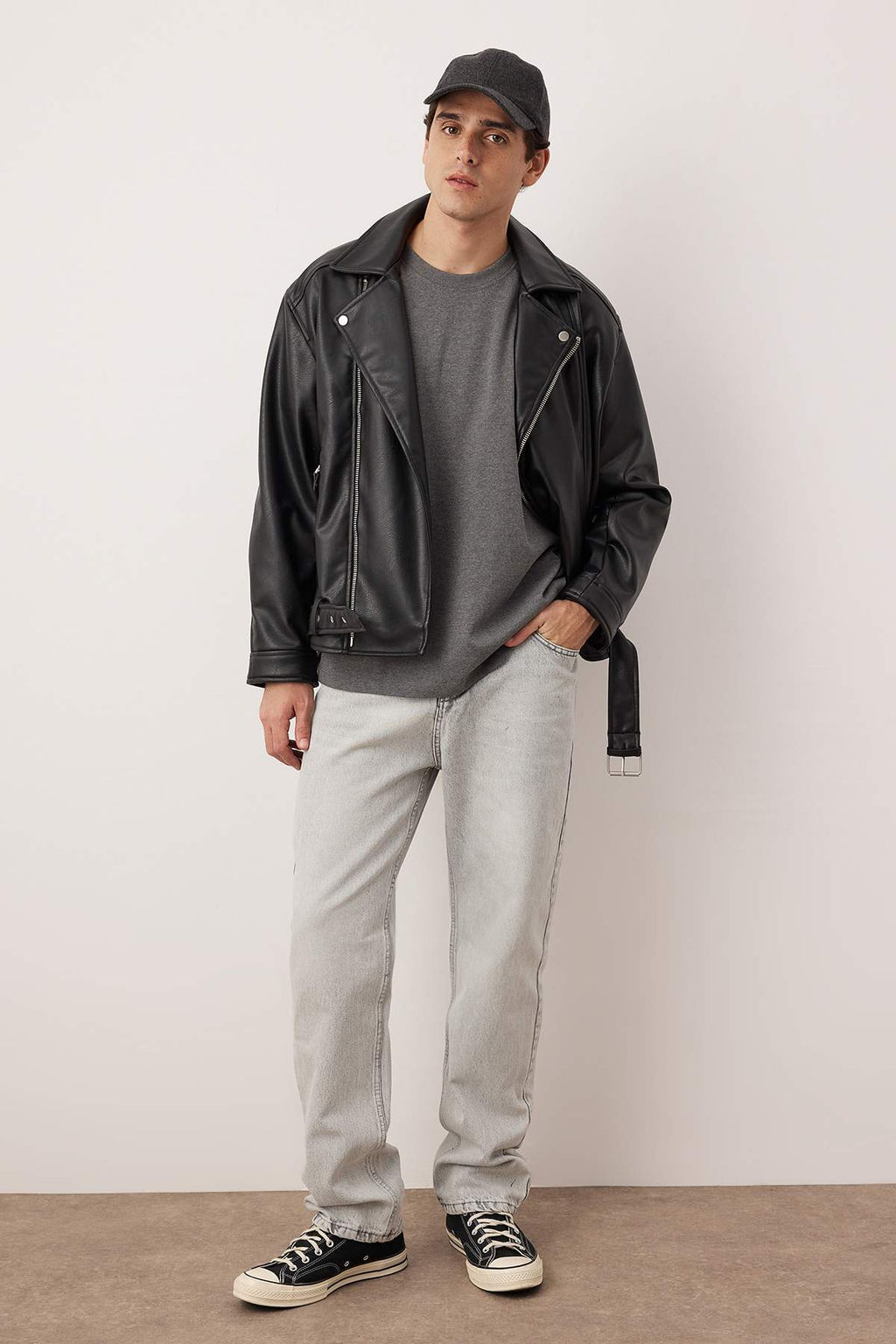 TRENDYOL MAN Ac?k Mavi %100 Pamuk Baggy Fit Jeans Bol Kot Pantolon TMNAW24JE00027 - Trendyolmilla фото 76