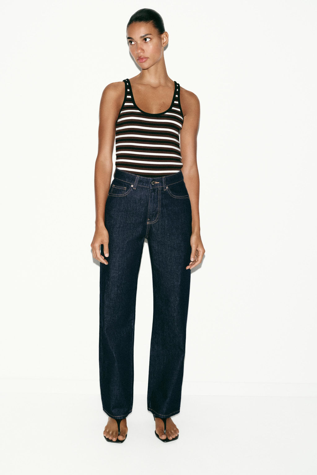 JEANS Z.03 STRAIGHT HIGH-WAIST LONG LENGTH - Zara фото 32