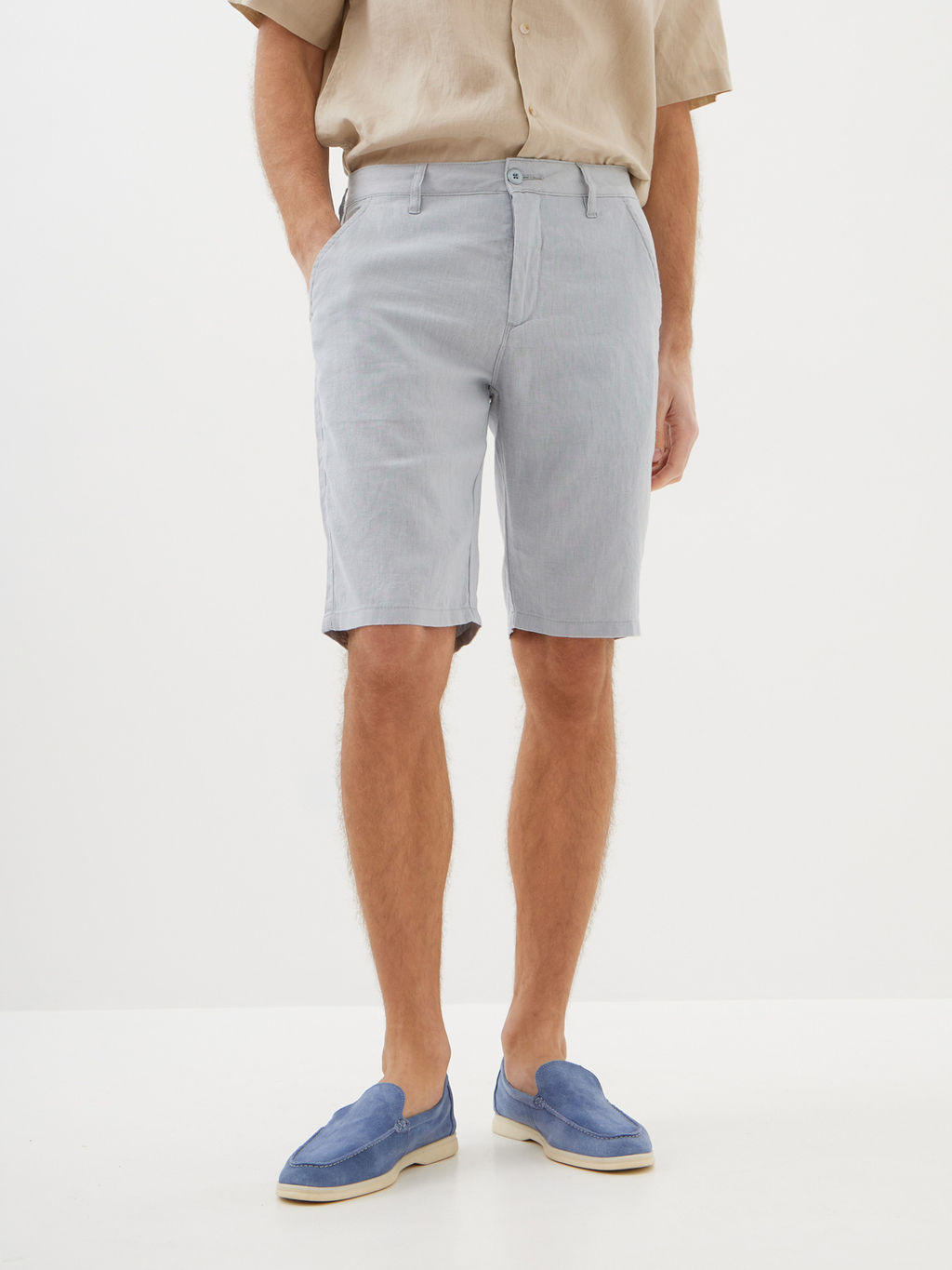 Мужские Льняные Шорты - Mossmore фото 16