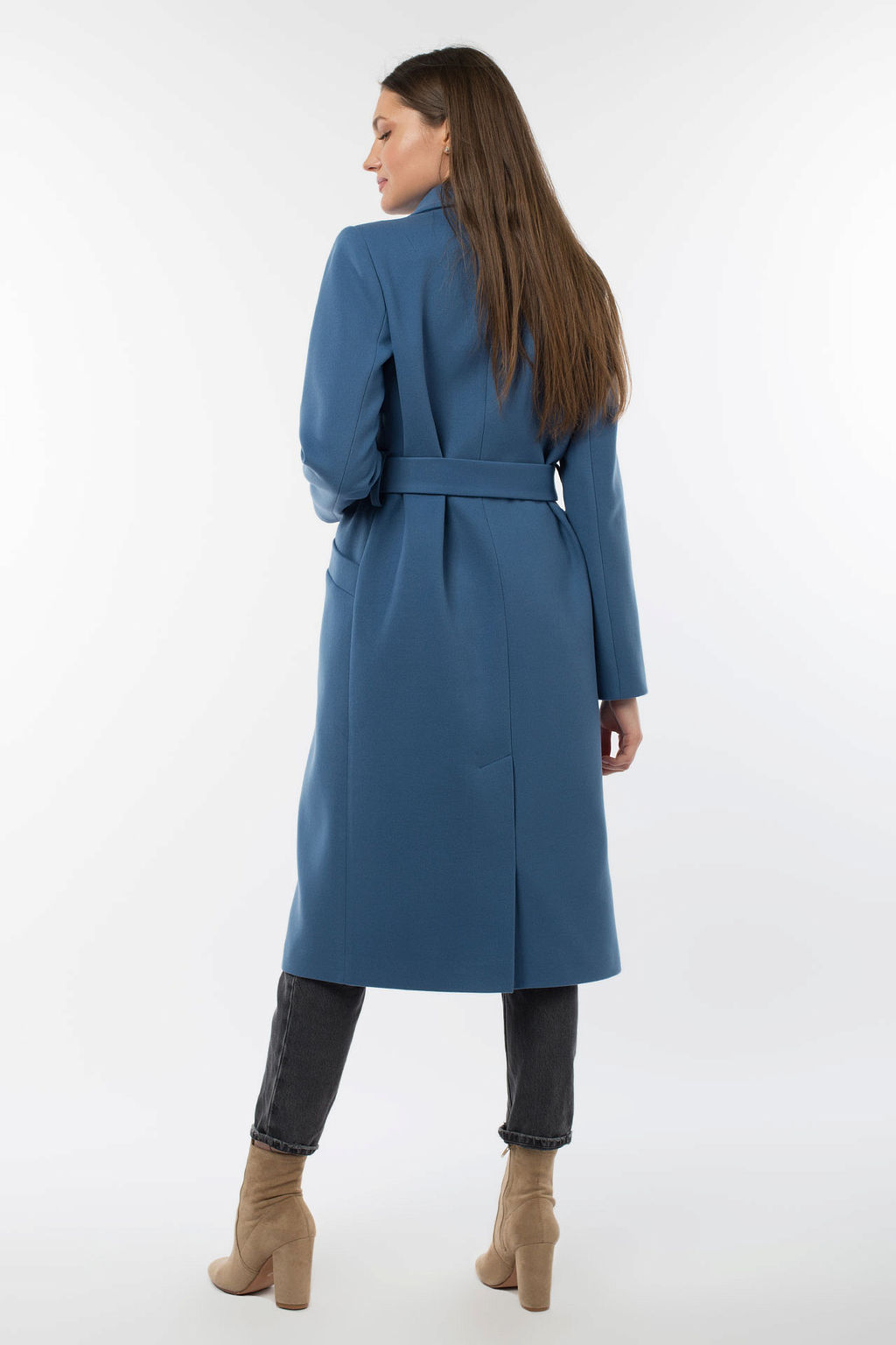 Пальто женское демисезонное (пояс) - El podio фото 3