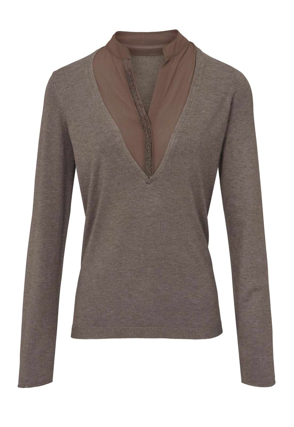 Пуловер 2 в 1, серый - Heine фото 2