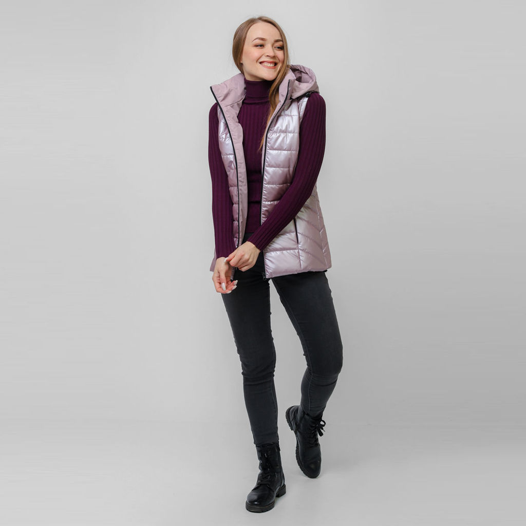 RODOS Жилет женский демисезон М-249 Светло-розовый  фото 4