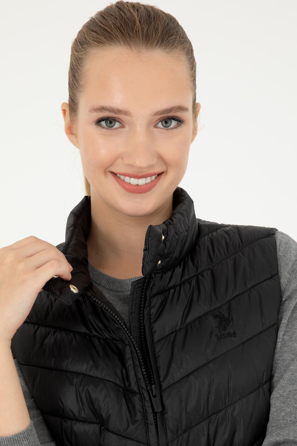 Женский черный жилет Неожиданная скидка в корзине - U.s. polo assn фото 2