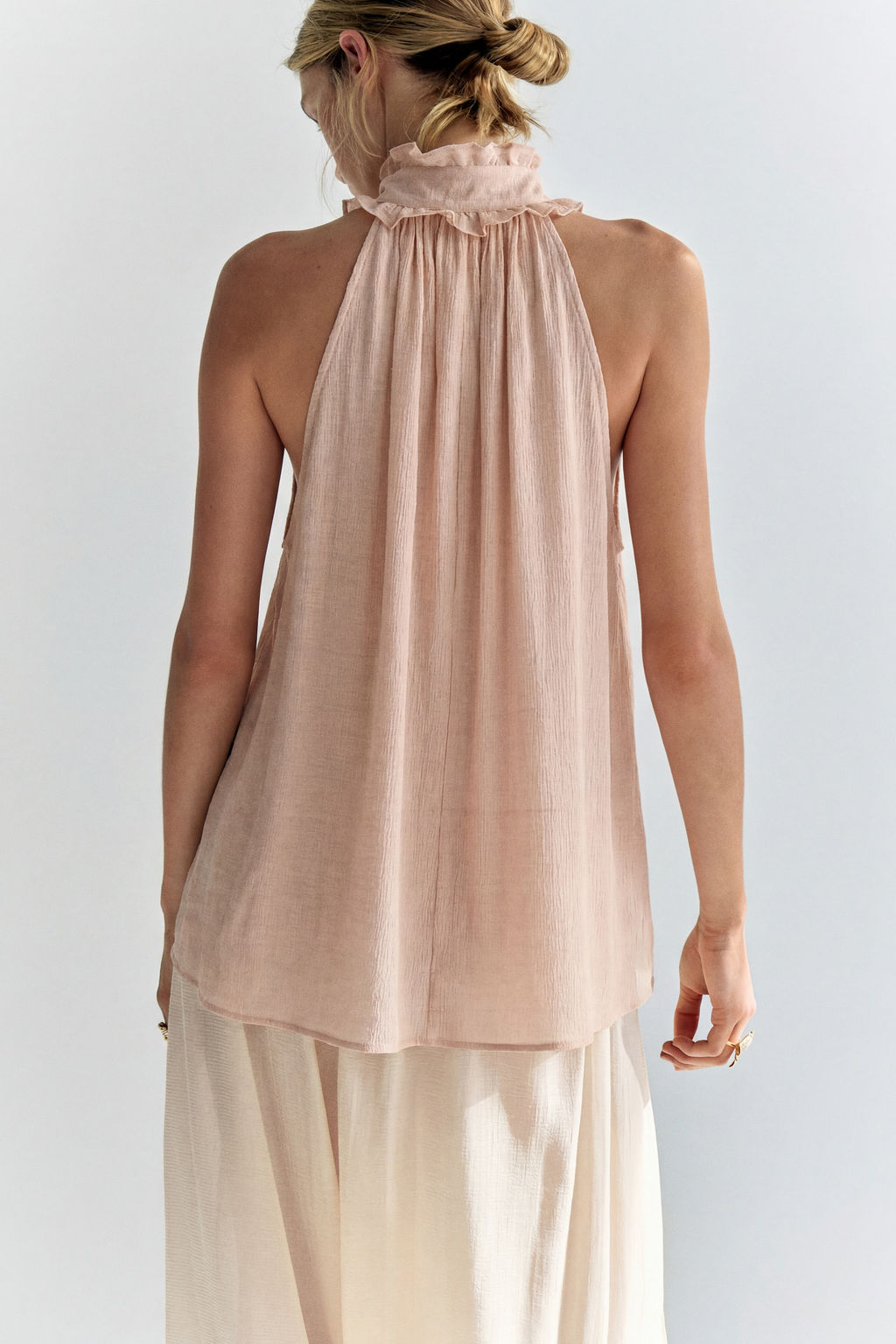 Top con cuello de lazo - H&m фото 7