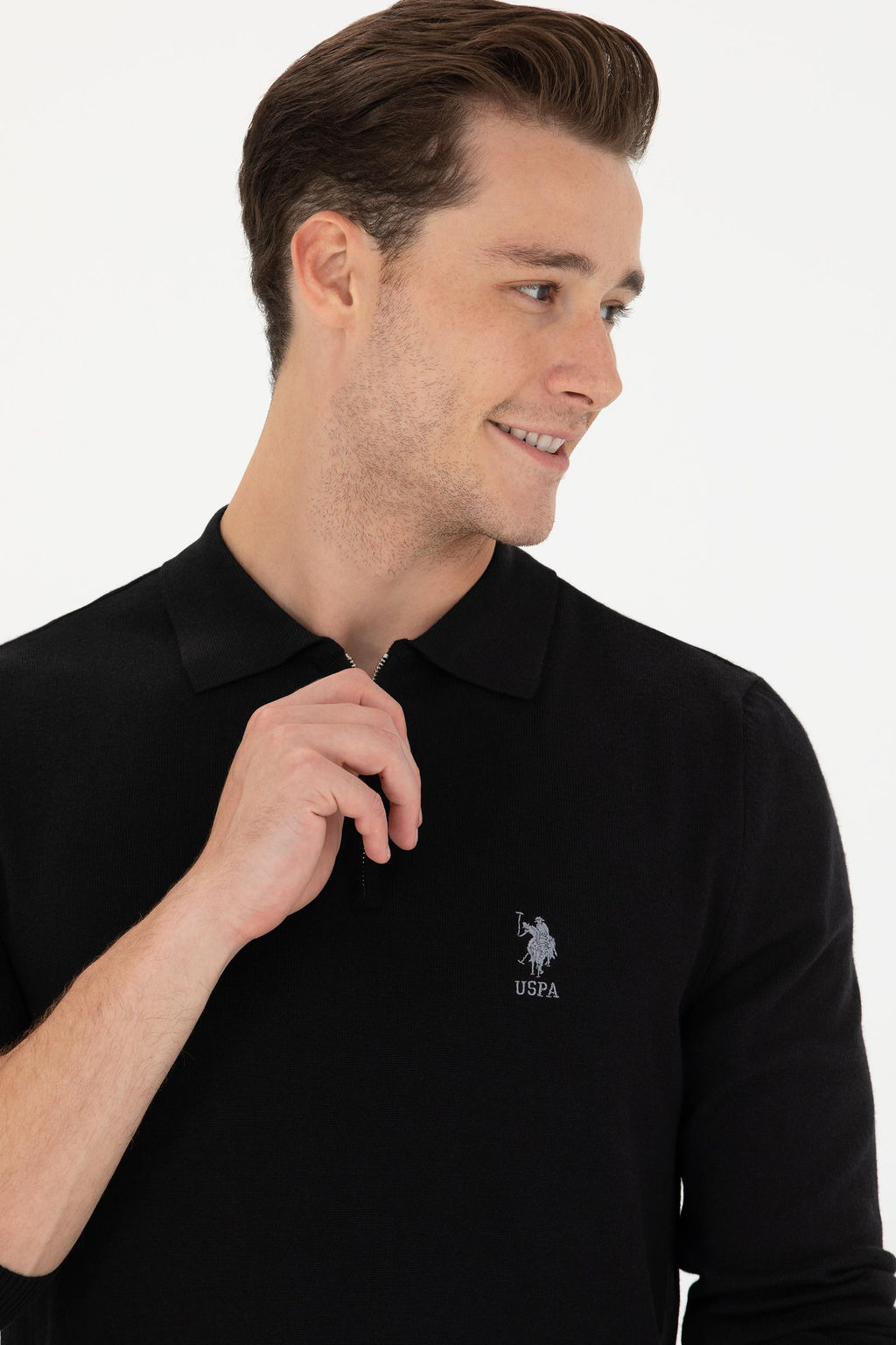 U. S. Polo Assn / Мужской черный свитер - U.s. polo assn фото 16