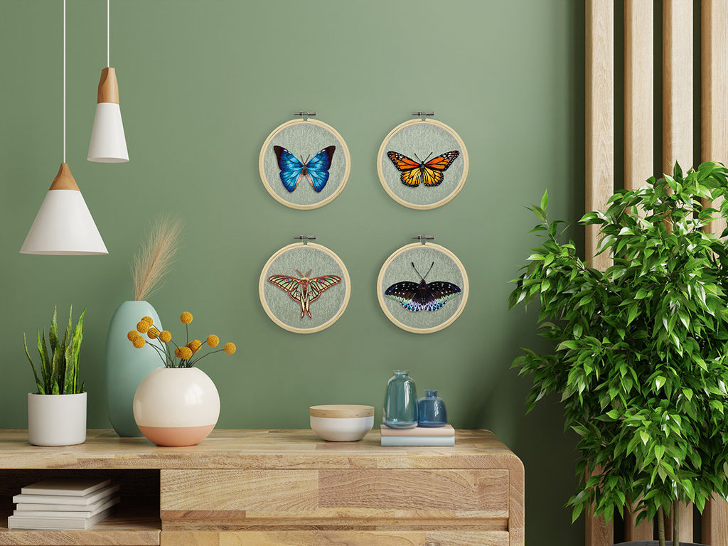 Набор для вышивания PANNA Живая картина JK-2255 Бабочка. Изабелла 13 х 13 см