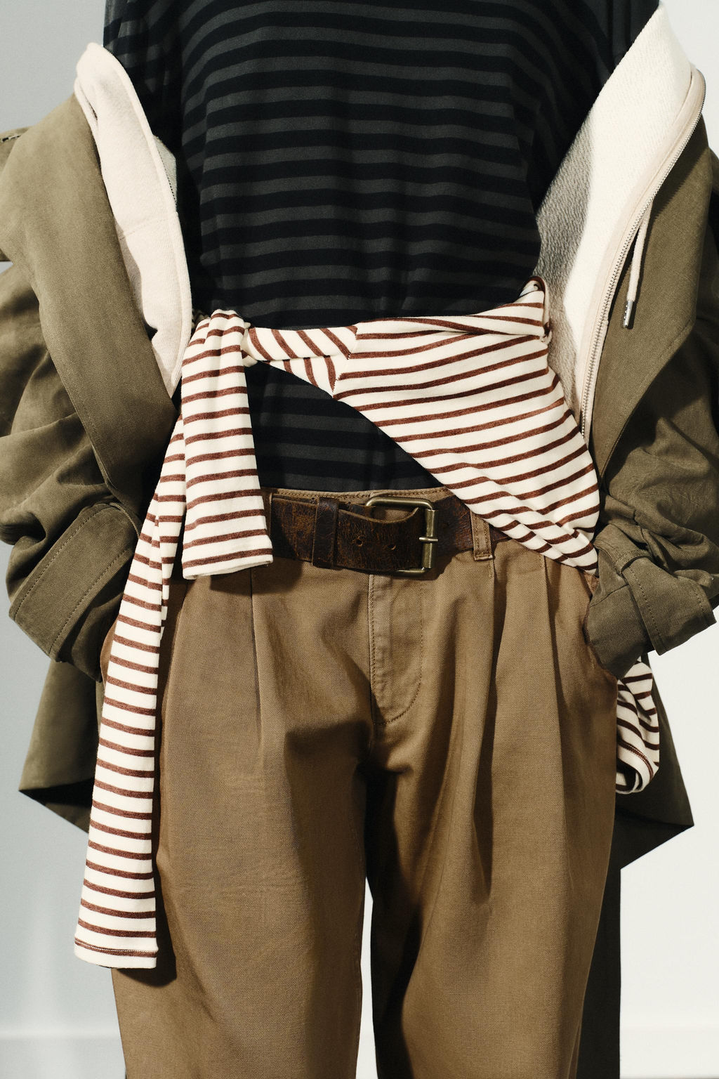 LOW-RISE CHINO TROUSERS