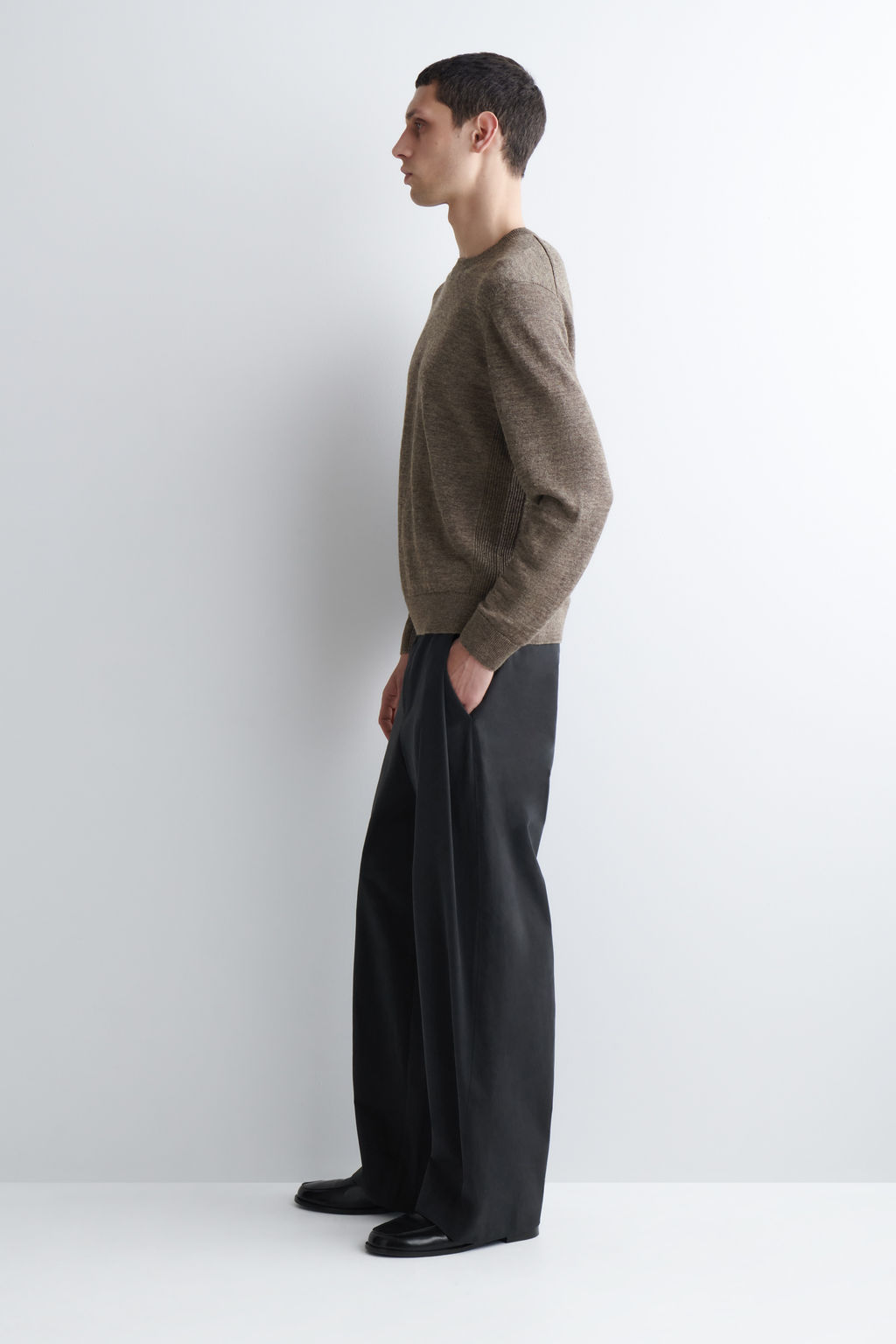 JERSEY DE PUNTO DE LINO CON CUELLO REDONDO - H&m фото 10