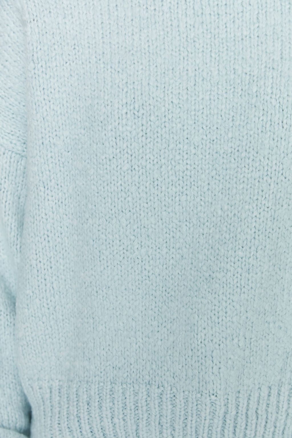 Mint Genis Kal?p Yumusak Dokulu Basic Triko Kazak TWOAW23KZ00185