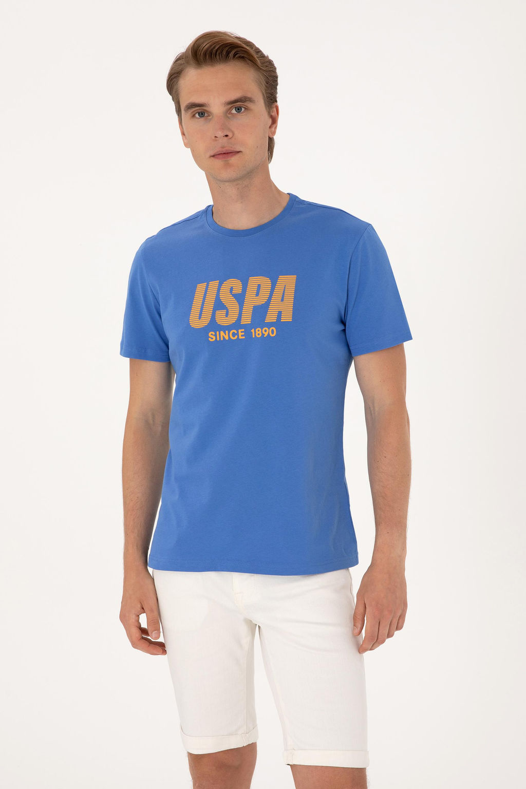 Erkek Regular Fit Bisiklet Yaka _ndigo Ti__rt Sepette S_rpriz _ndirim - U.s. polo assn фото 3