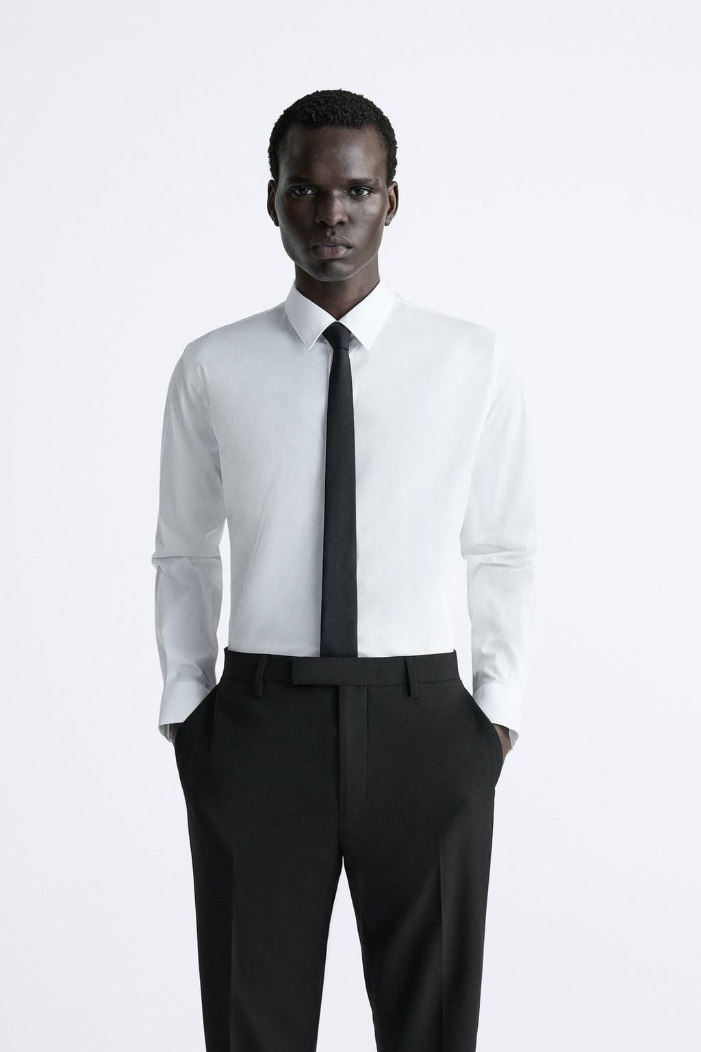 STRETCHY POPLIN SHIRT - Zara фото 12