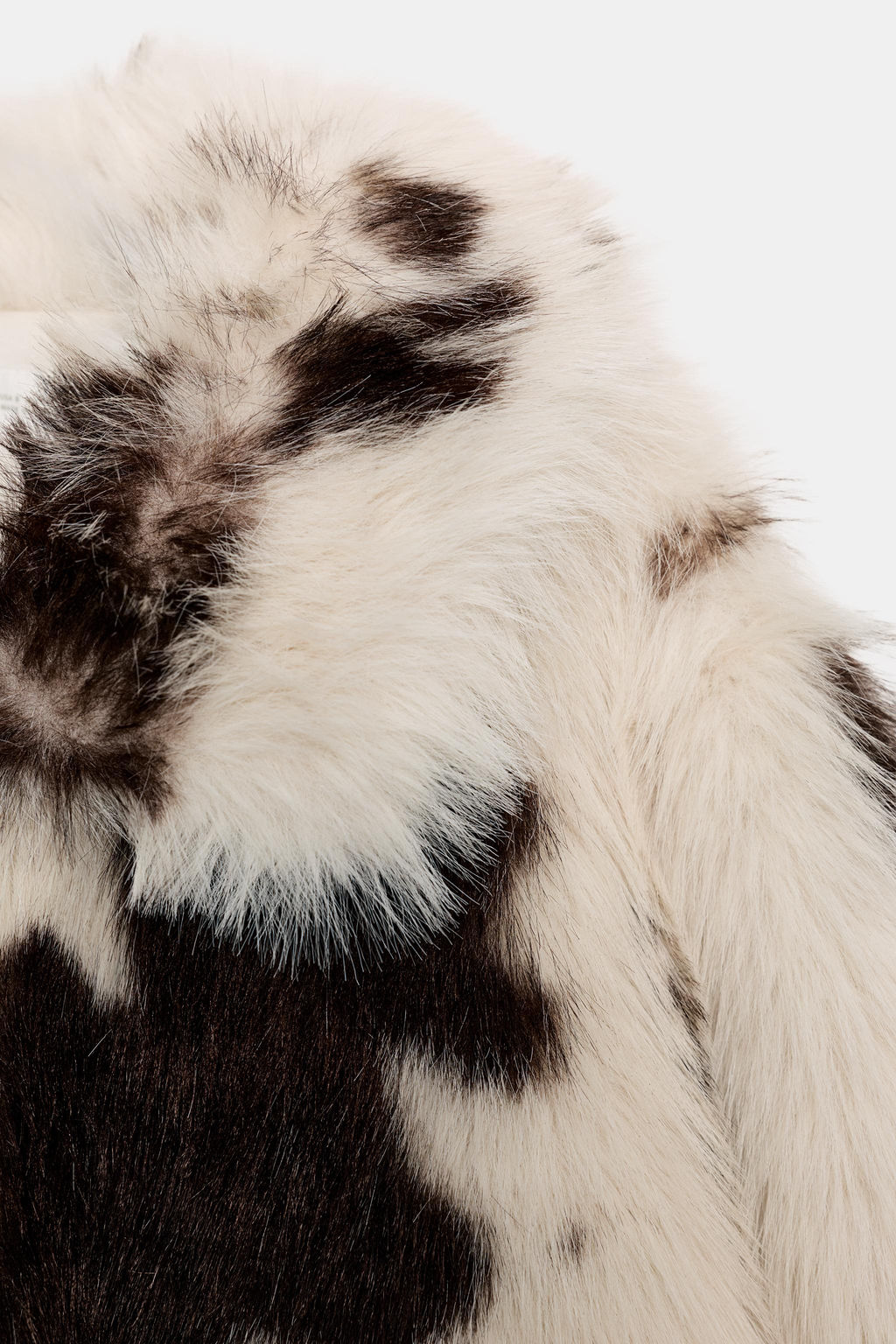 ANIMAL PRINT FAUX FUR JACKET
