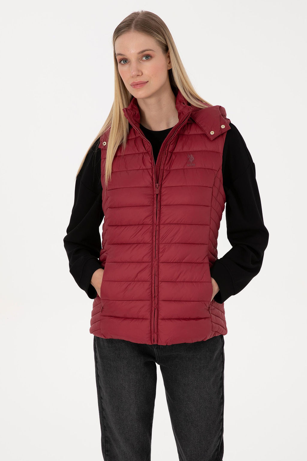 Kad_n Koyu Frambuaz Yelek