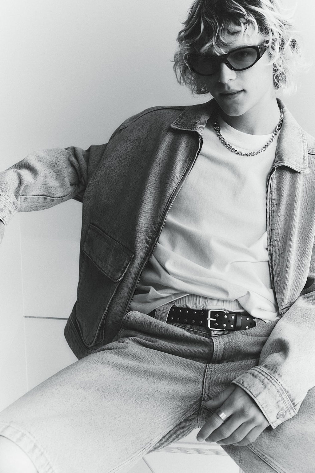 Cazadora worker en denim Loose Fit - H&m фото 2