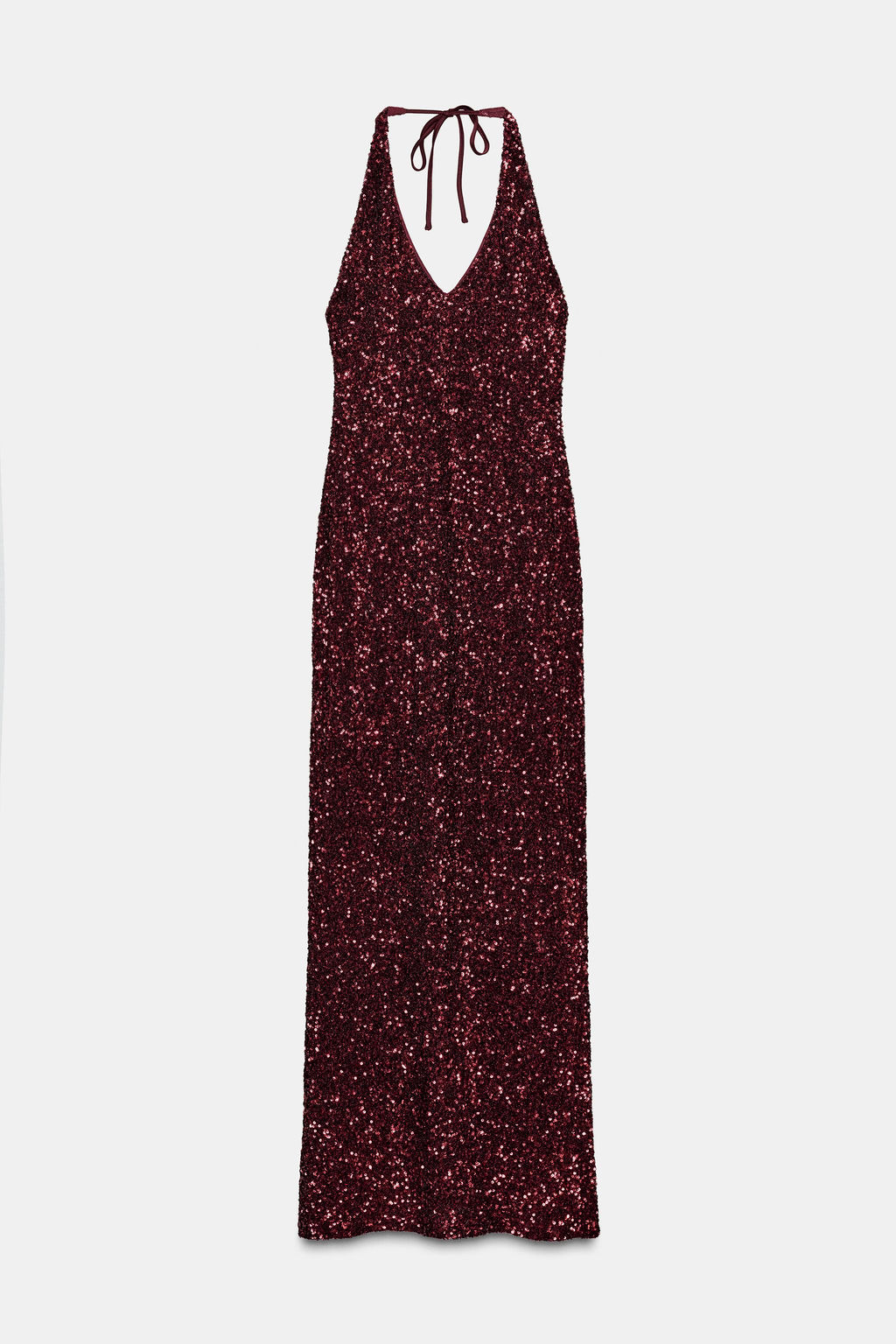 V-NECK SEQUIN DRESS - Zara фото 7