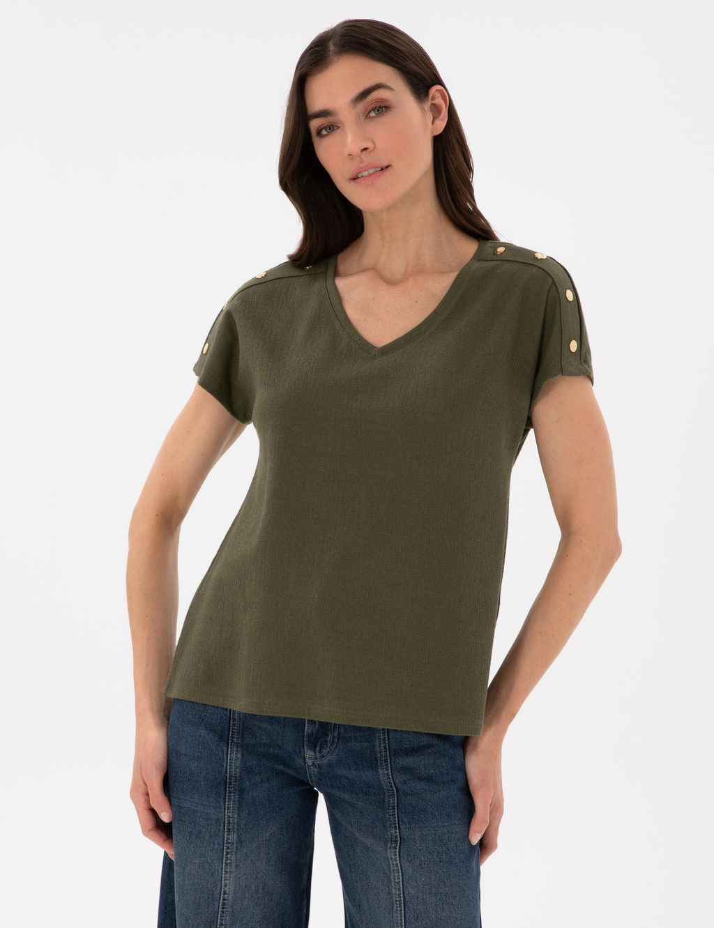 Haki Regular Fit Ti__rt
