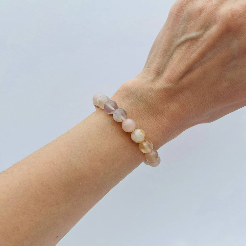 Браслет из Агата "Сакура"