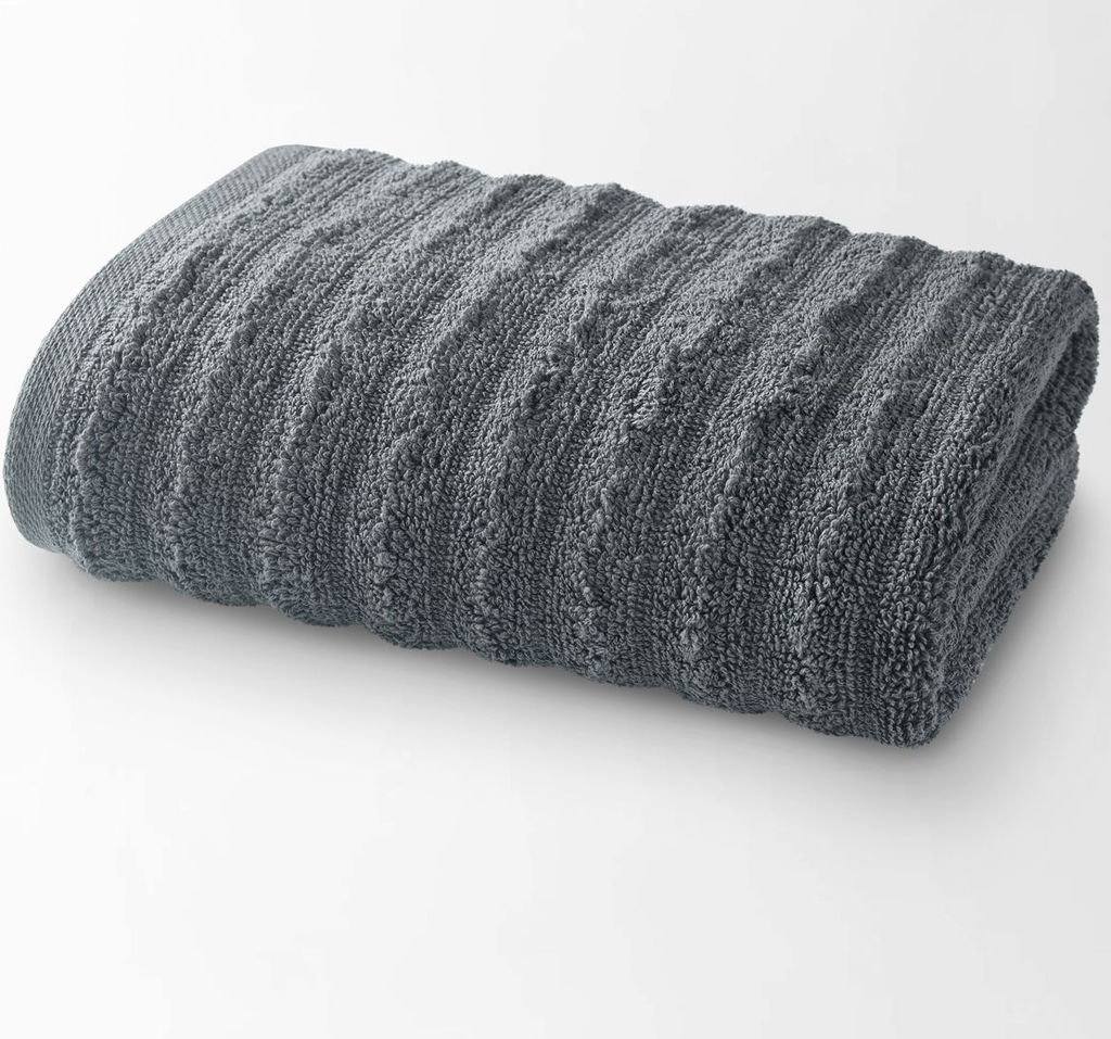 -13% Полотенце Волна 70х140 см Антрацит - Ecotex фото 2