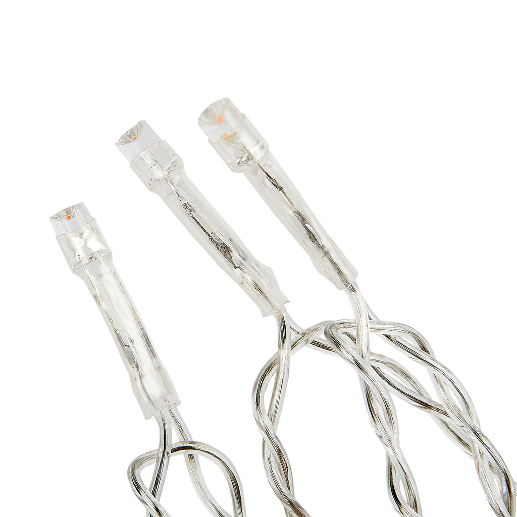 ULD-C3030-192/DTA WARM WHITE IP20 Занавес светодиодный, 3х3м. 192 светодиода. Теплый белый свет. Провод прозрачный. TM Uniel - Volpe фото 4