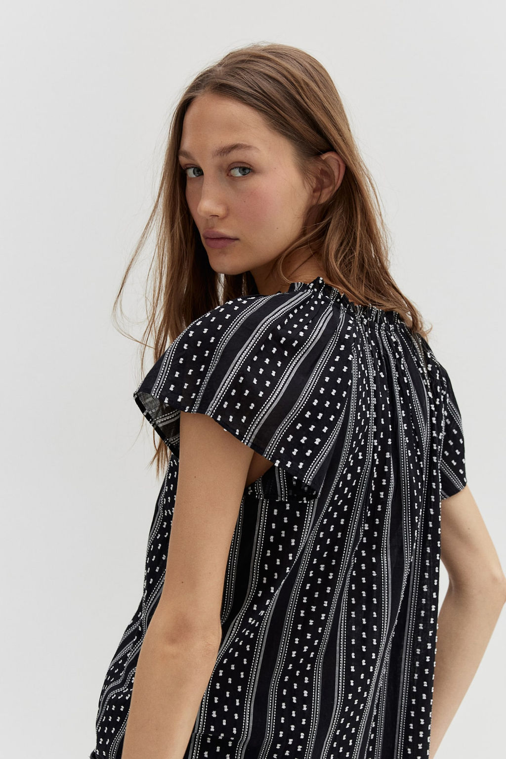 Blusa de algodon con cordon de ajuste - H&m фото 2
