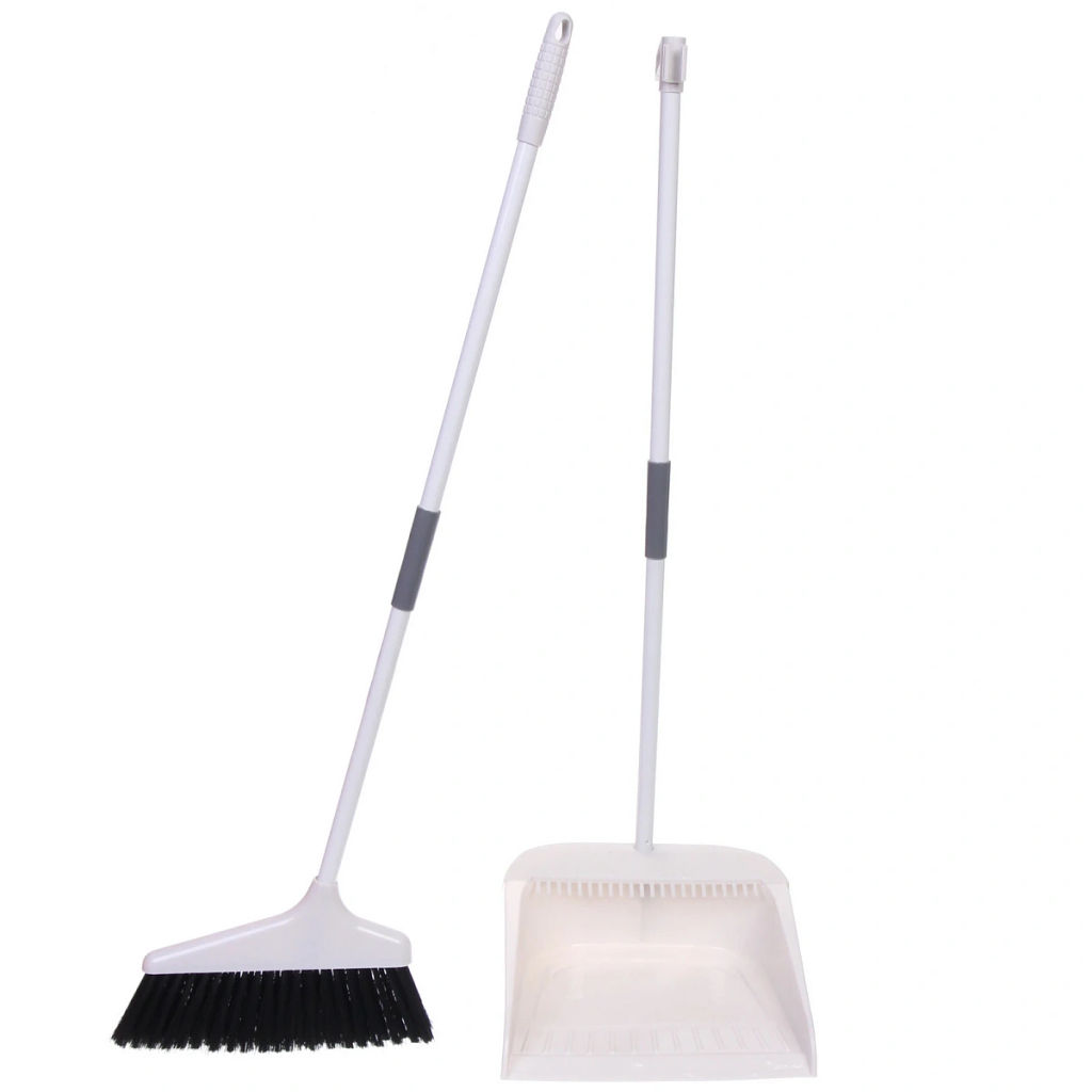 Набор для уборки, щетка для пола с совком "Профи" белый 301
