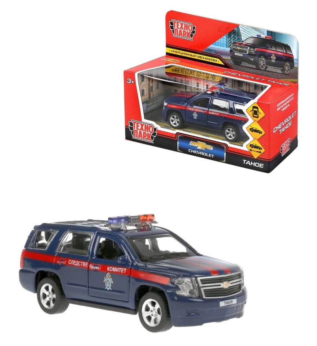 . Модель "Chevrolet tahoe. Следственный комитет" арт.TAHOE-12COM-BU 12 см инерц.,синий