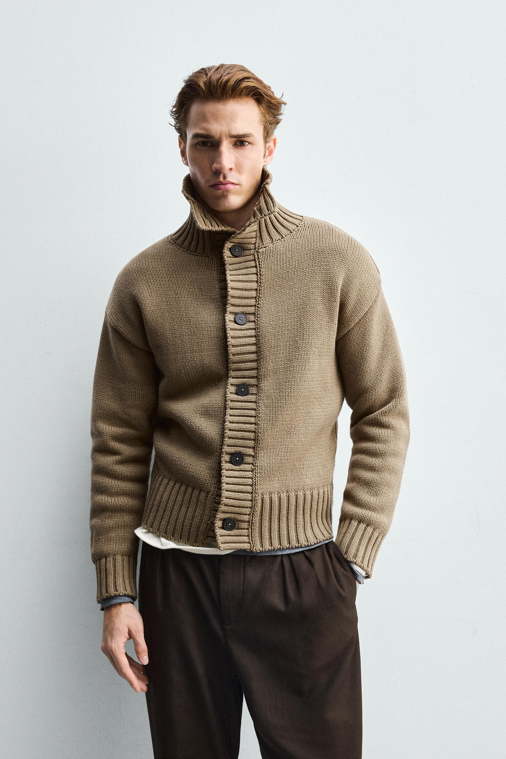 TEXTURED KNIT CARDIGAN - Zara фото 2