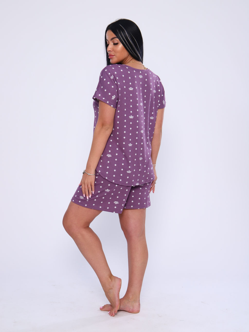 М398 Пижама Лакшери (сиреневый) - Иванушка-трикотаж фото 10