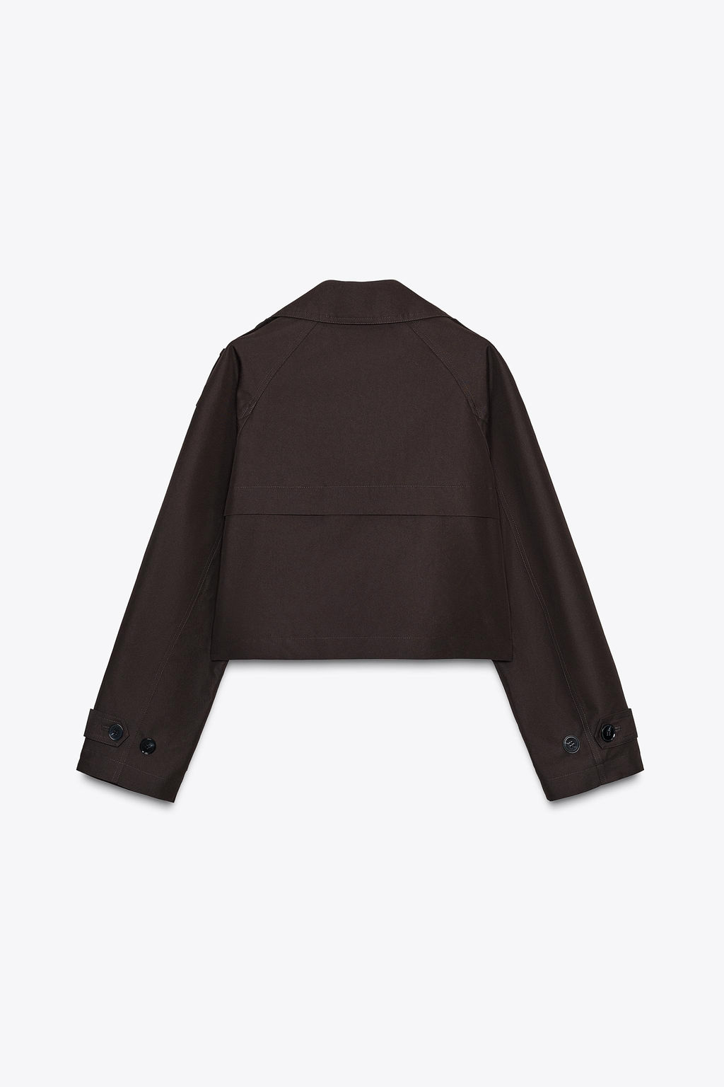 DOUBLE-BREASTED SHORT TRENCH COAT