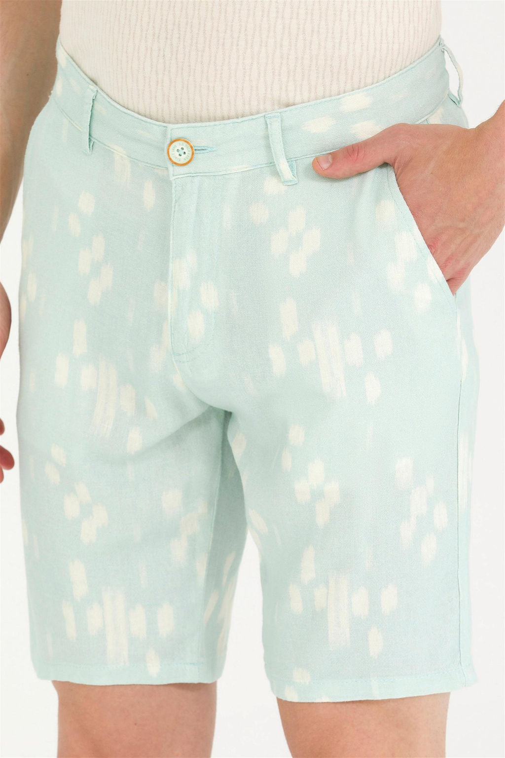 U. S. Polo Assn Мужские тканые шорты цвета морской волны - U.s. polo assn фото 12