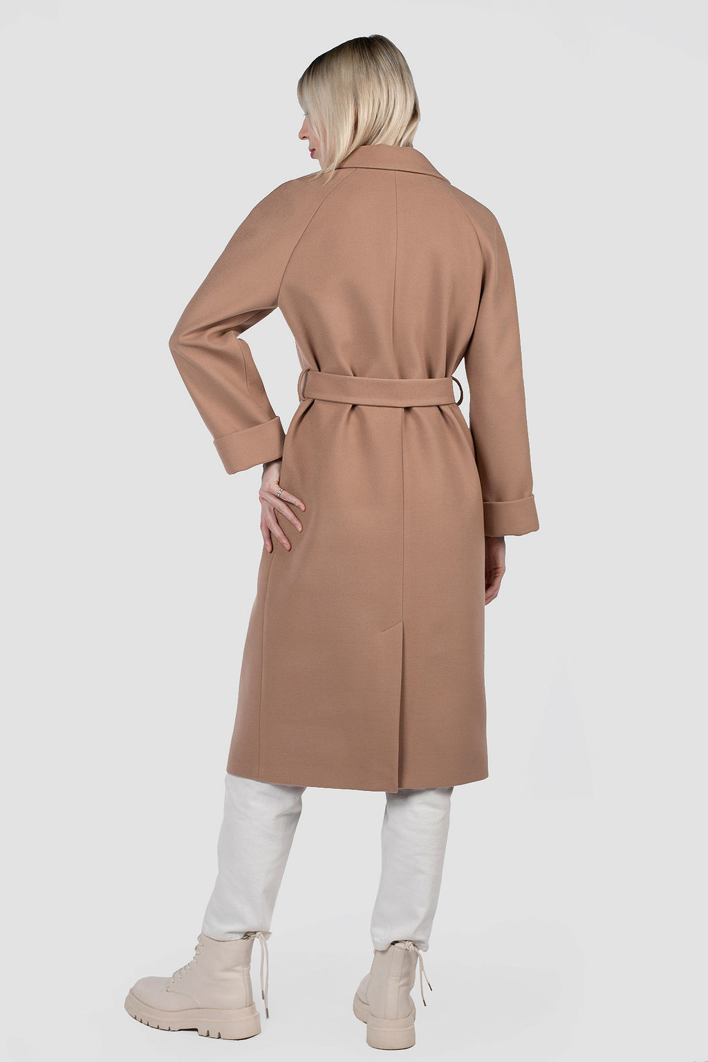 Пальто женское демисезонное (пояс) - El podio фото 4