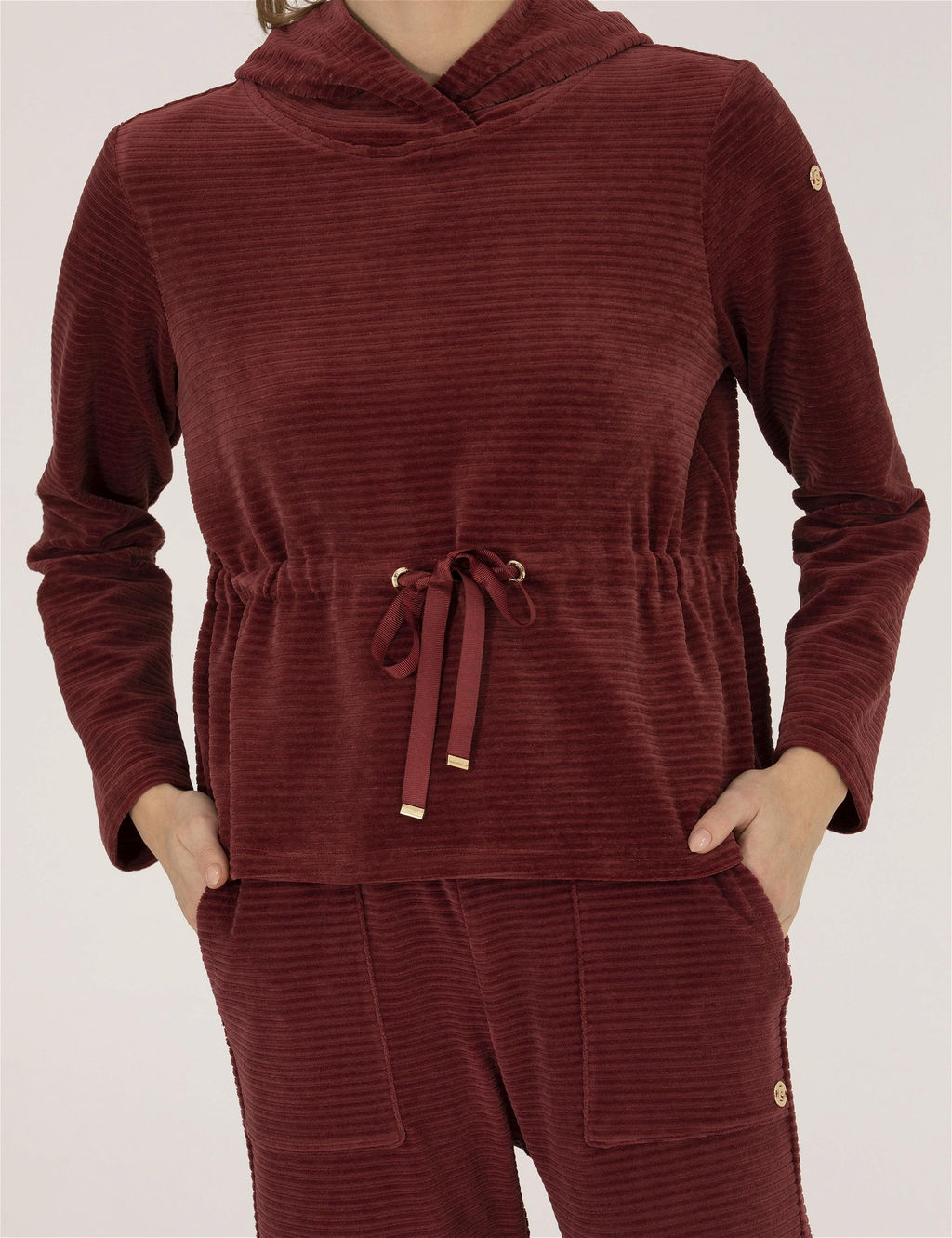 Bordo Comfort Fit Kap__onlu Sweatshirt - Pierre cardin фото 6