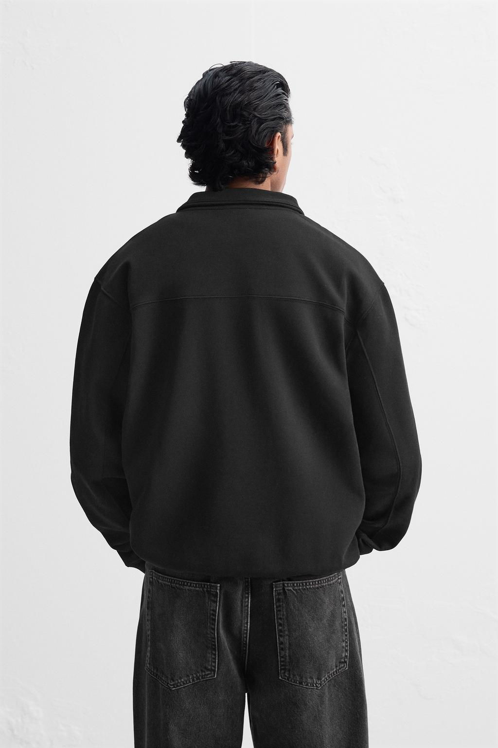 BASIC QUARTER ZIP SWEATSHIRT - Zara фото 8