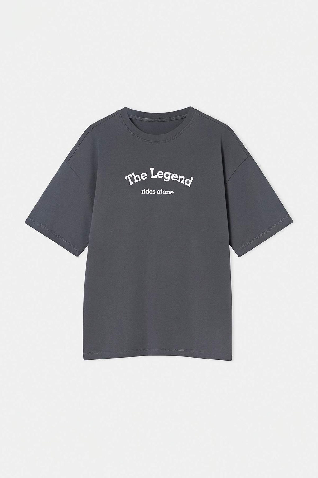 Mavi Oversize/Genis Kesim Slogan Bask?l? %100 Pamuk T-Shirt TMNSS26TS00050 - Trendyolmilla фото 4