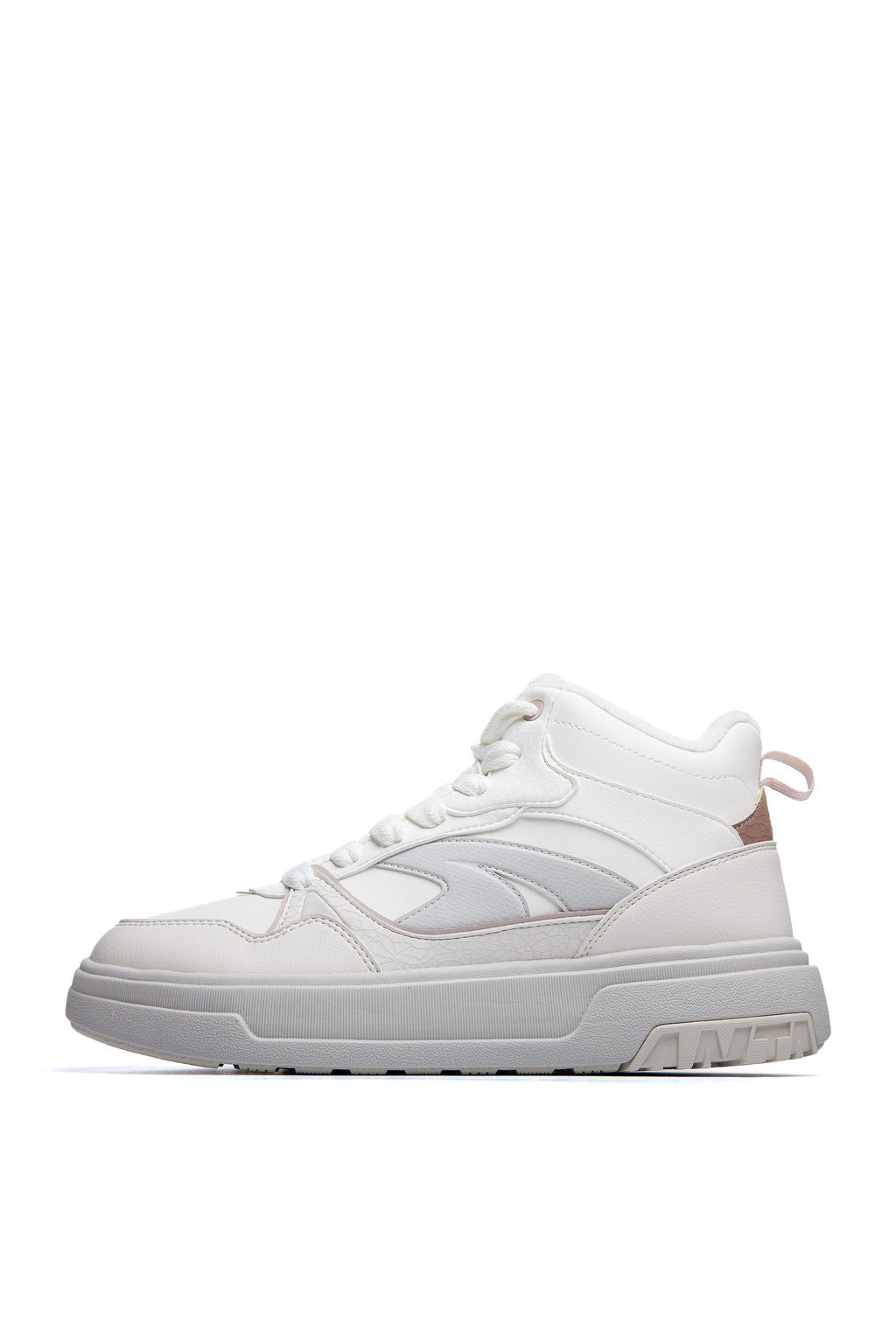 Кеды повседневные утепленные Бежевый/Серый