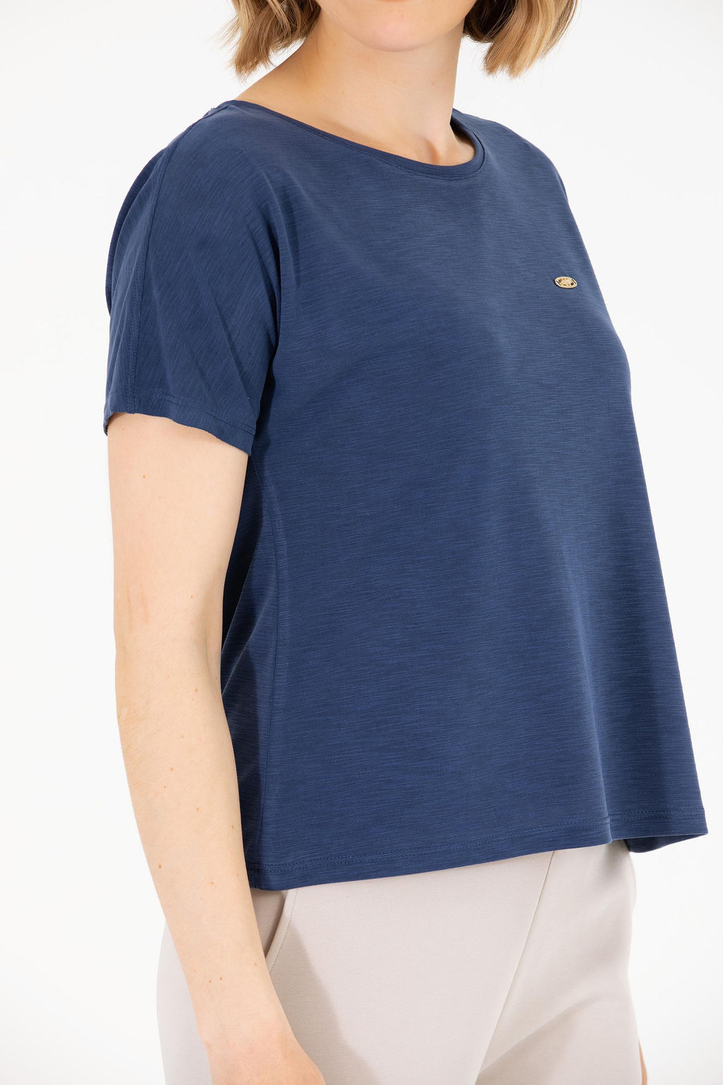 U. S. Polo Assn Женская темно-синяя футболка с круглым вырезом - U.s. polo assn фото 6