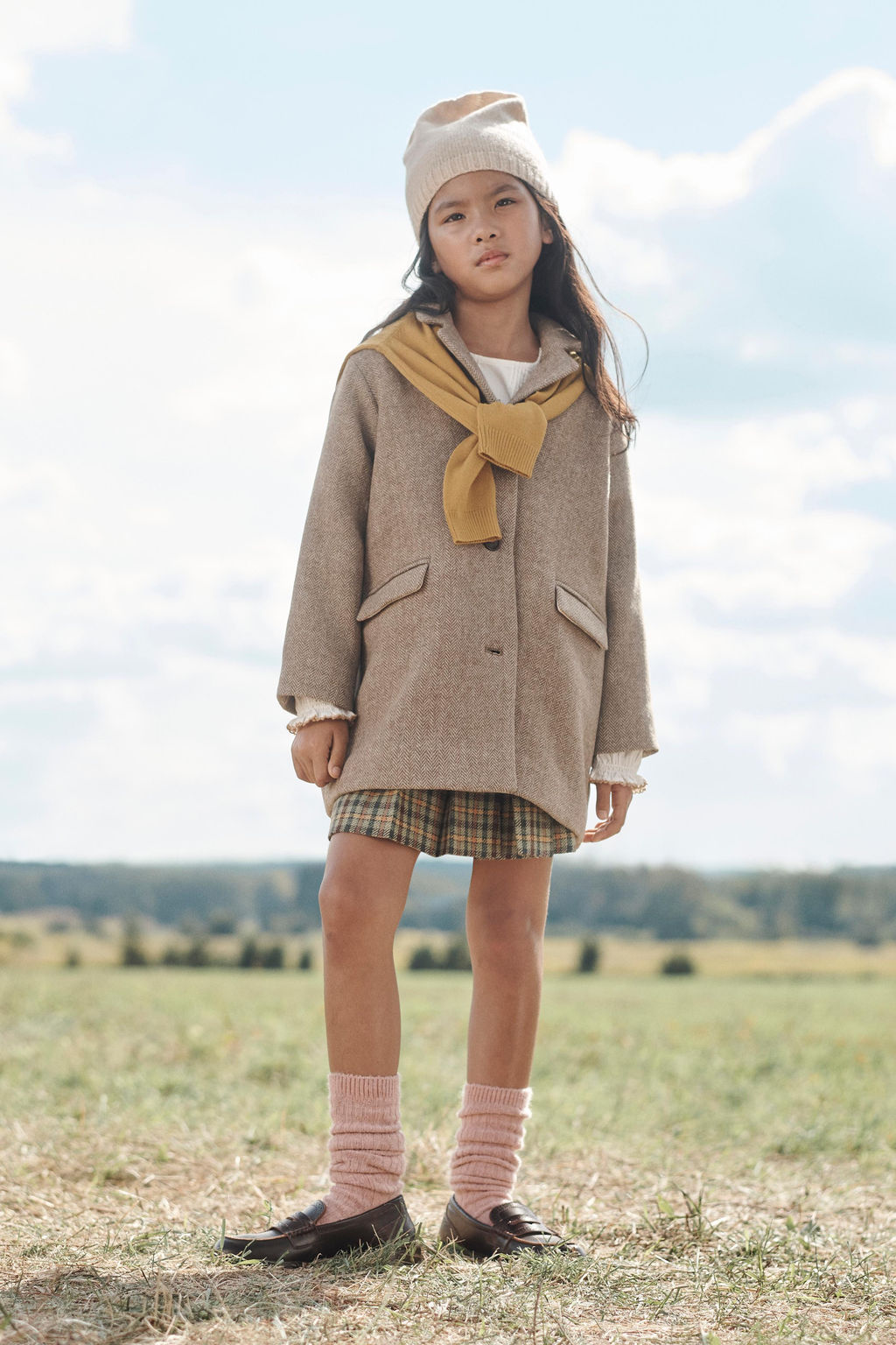 HERRINGBONE WOOL BLEND COAT LIMITED EDITION