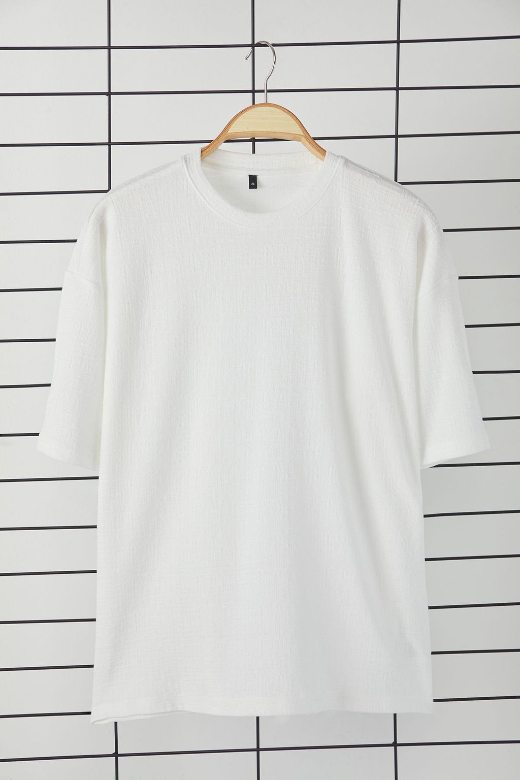 TRENDYOL MAN Ekru Oversize/Genis Kesim Dokulu T-Shirt TMNSS25TS00043 - Trendyolmilla фото 14