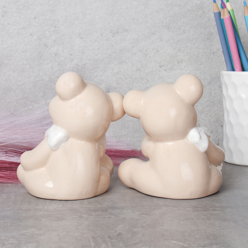 Фигурка Мишка 10 см / YZ170123AB /уп 48/96/фарфор (A, с телефоном)