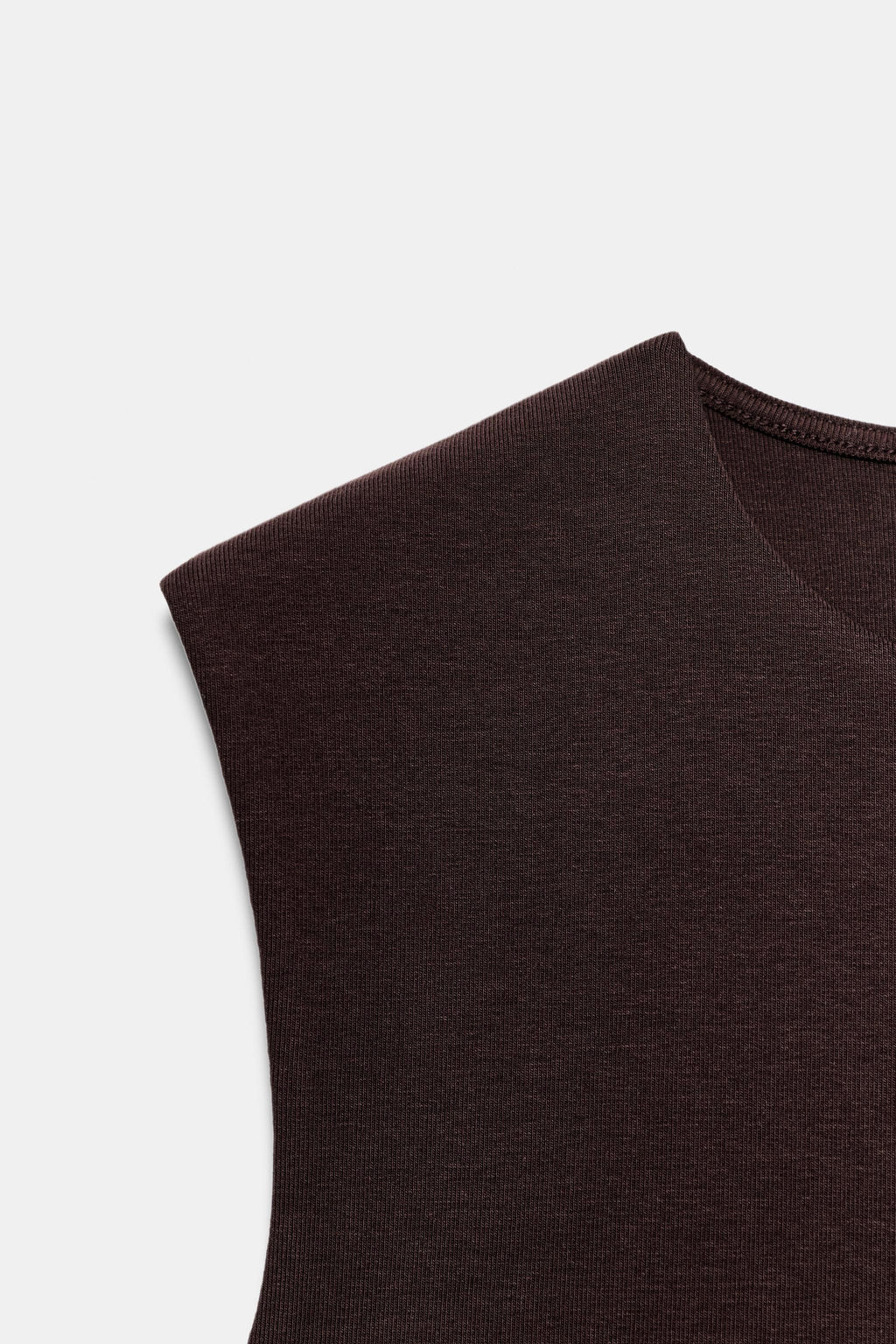 CAMISETA MANGA SISA / Marr?n - Zara фото 8