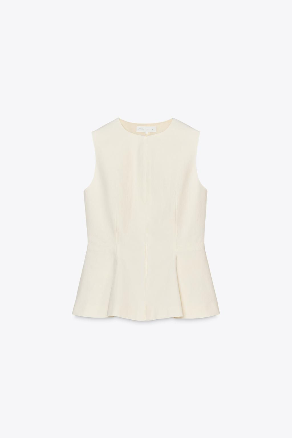 ZW COLLECTION PEPLUM TOP - Zara фото 6