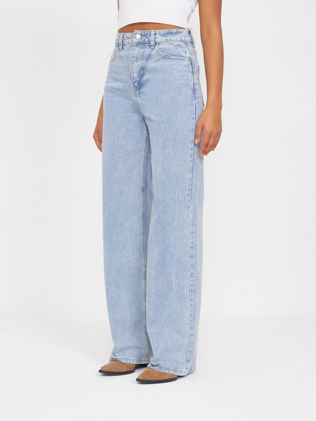 Широкие джинсы D241/viden - Emka фото 5