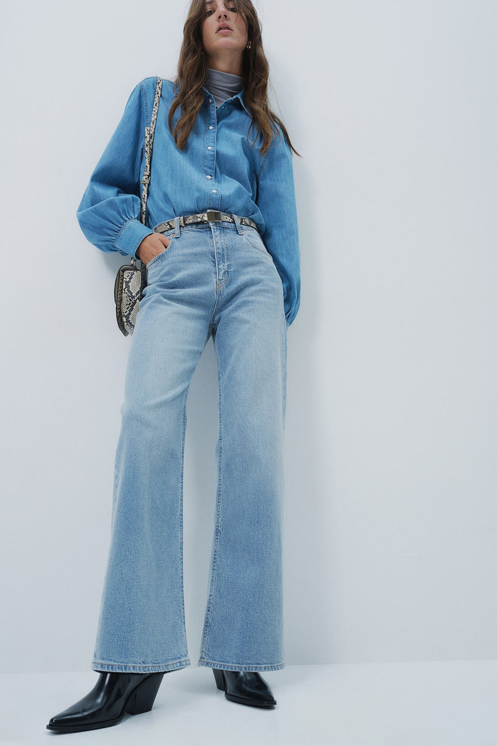 Wide High Jeans - H&m фото 2