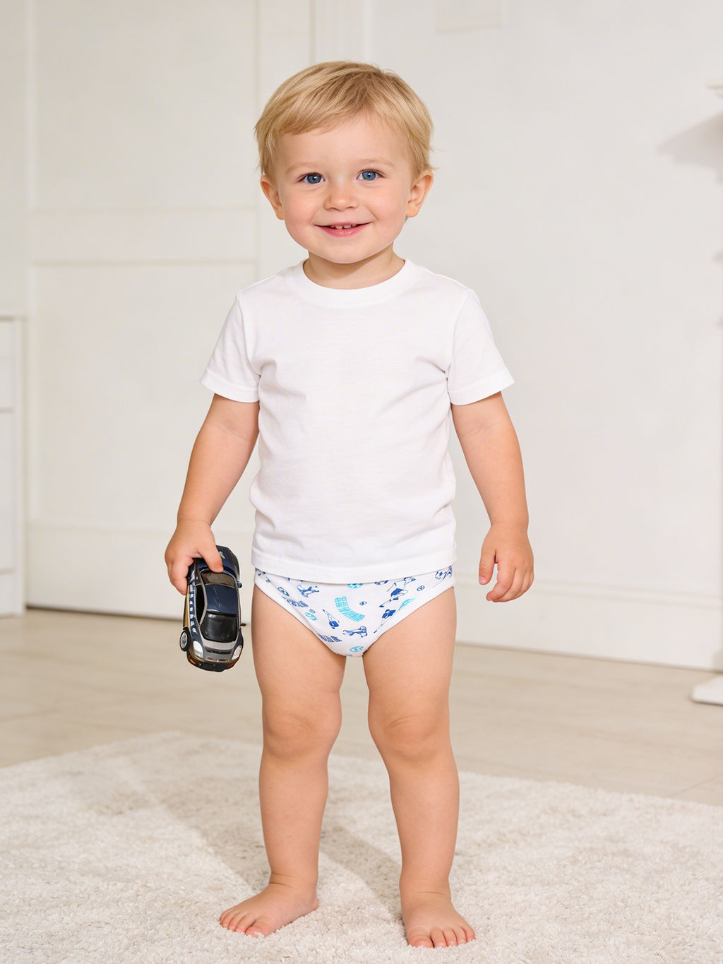 Трусы для мальчика белые футбол