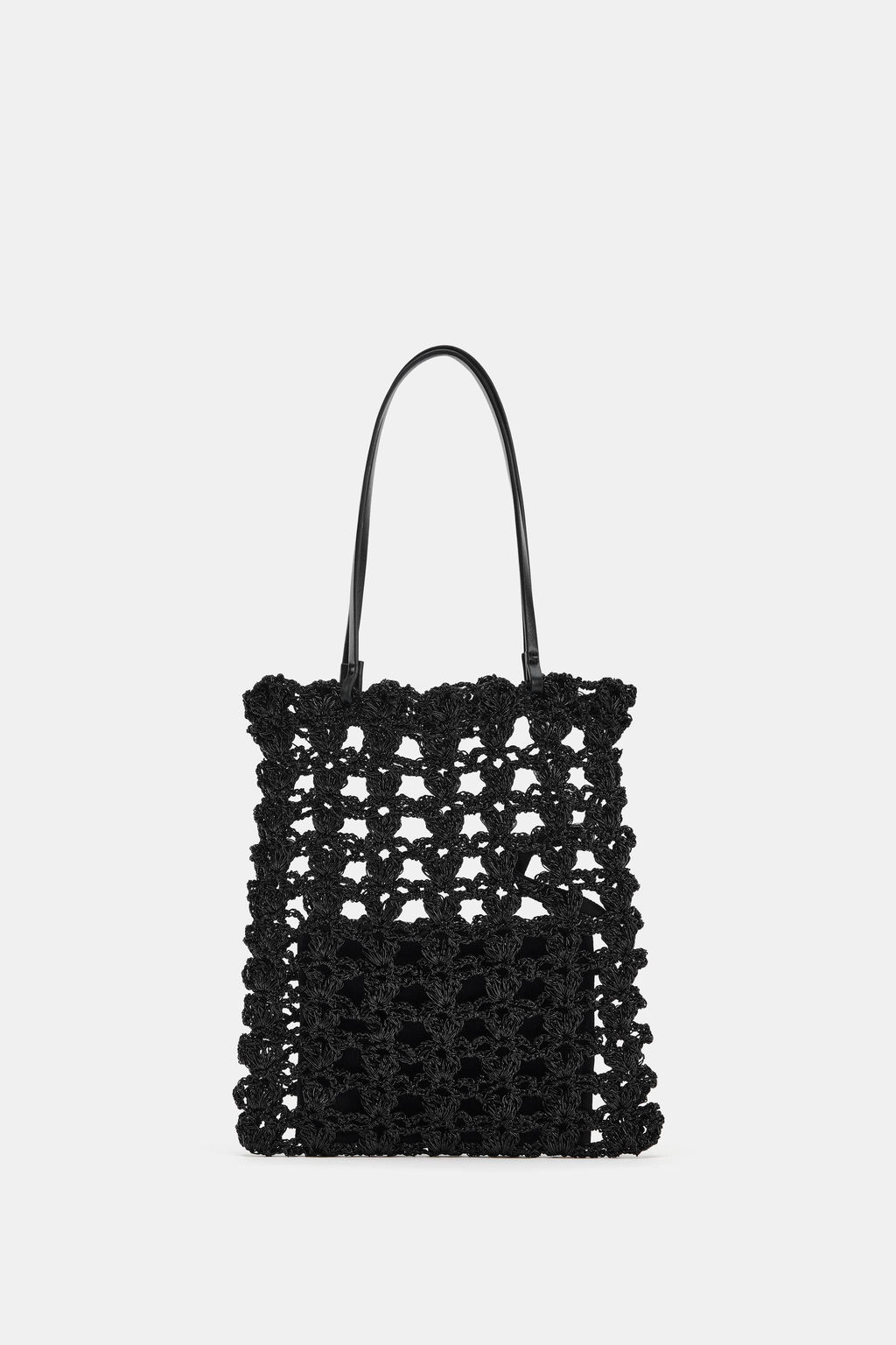 MINI SHOPPER CROCHET / Negro