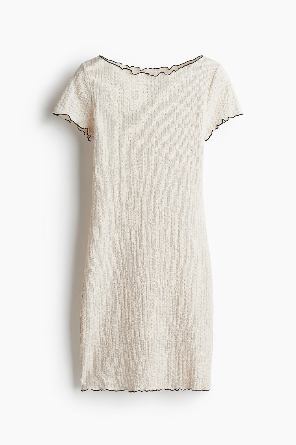 Vestido efecto arrugado con detalles sobrehilados - H&m фото 2